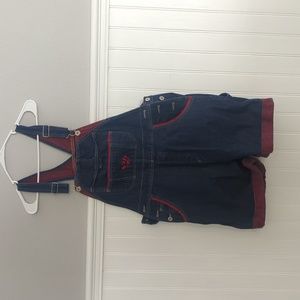 BUM B.U.M. EQUIPMENT Overall Shorts Button Up Jeans